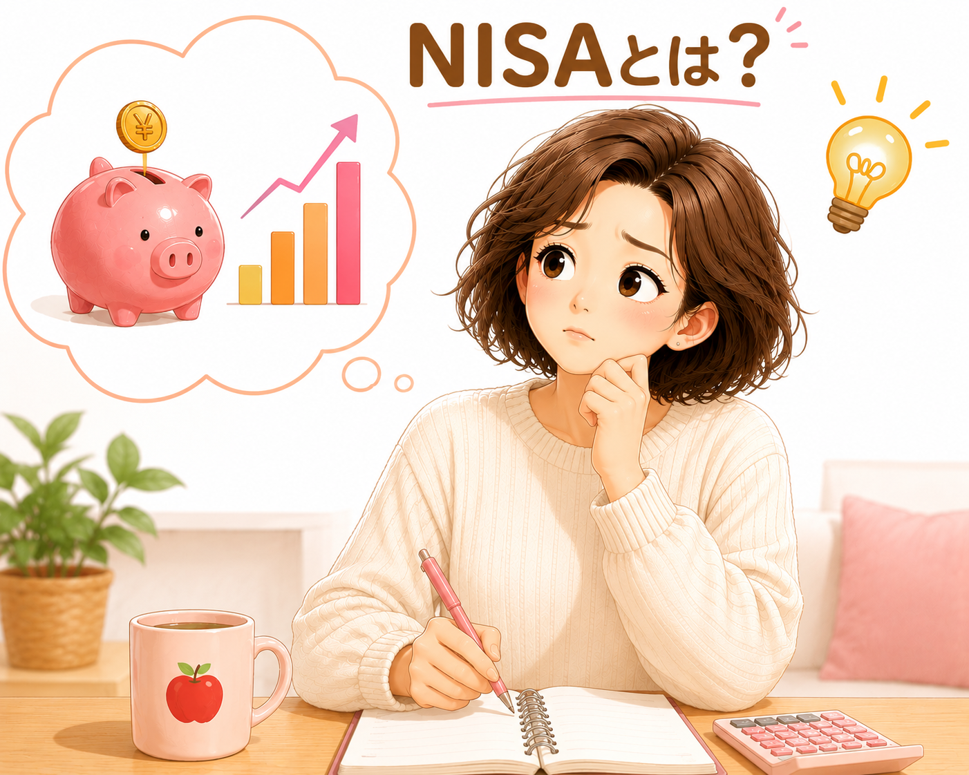 NISAとは？と考えているイラスト