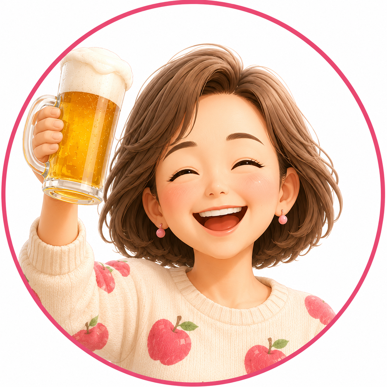 おこりんごのプロフィールイラスト